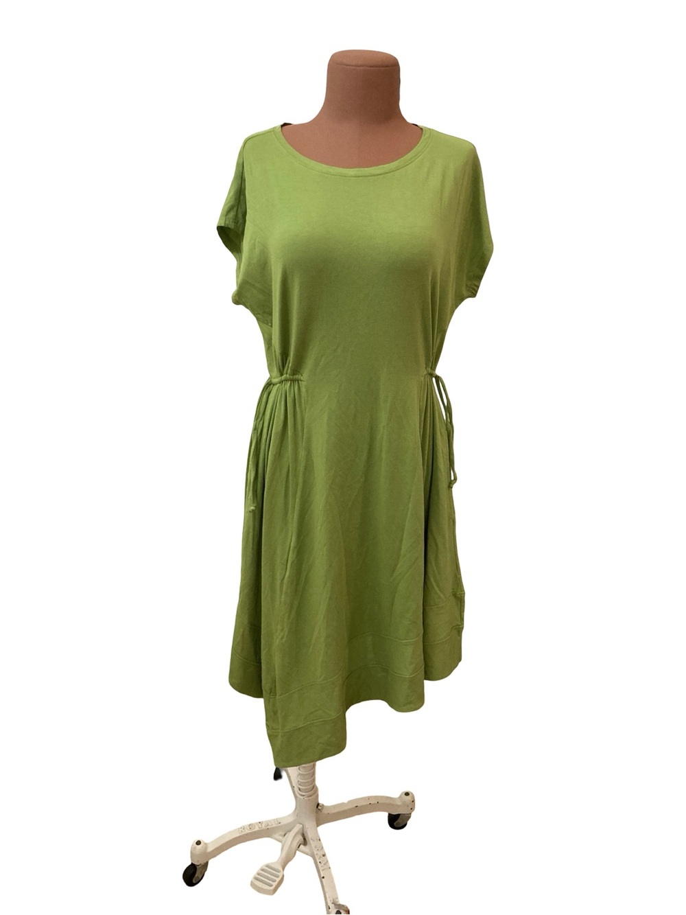Lisa Bayne Green Casual Tie-Waist Women’s Dress Petite Small